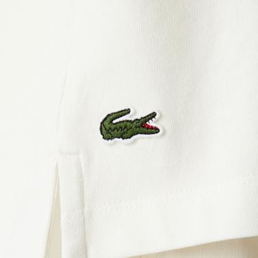  Kadın Loose Fit Bisiklet Yaka Renk Bloklu Beyaz T-Shirt