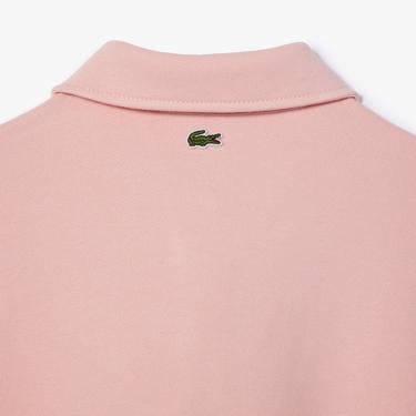  Kadın Polo Yaka Pembe Sweatshirt