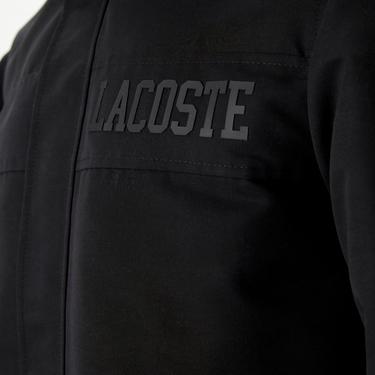  Erkek Kapüşonlu Siyah Çıkarılabilir Yelek Detaylı Mont