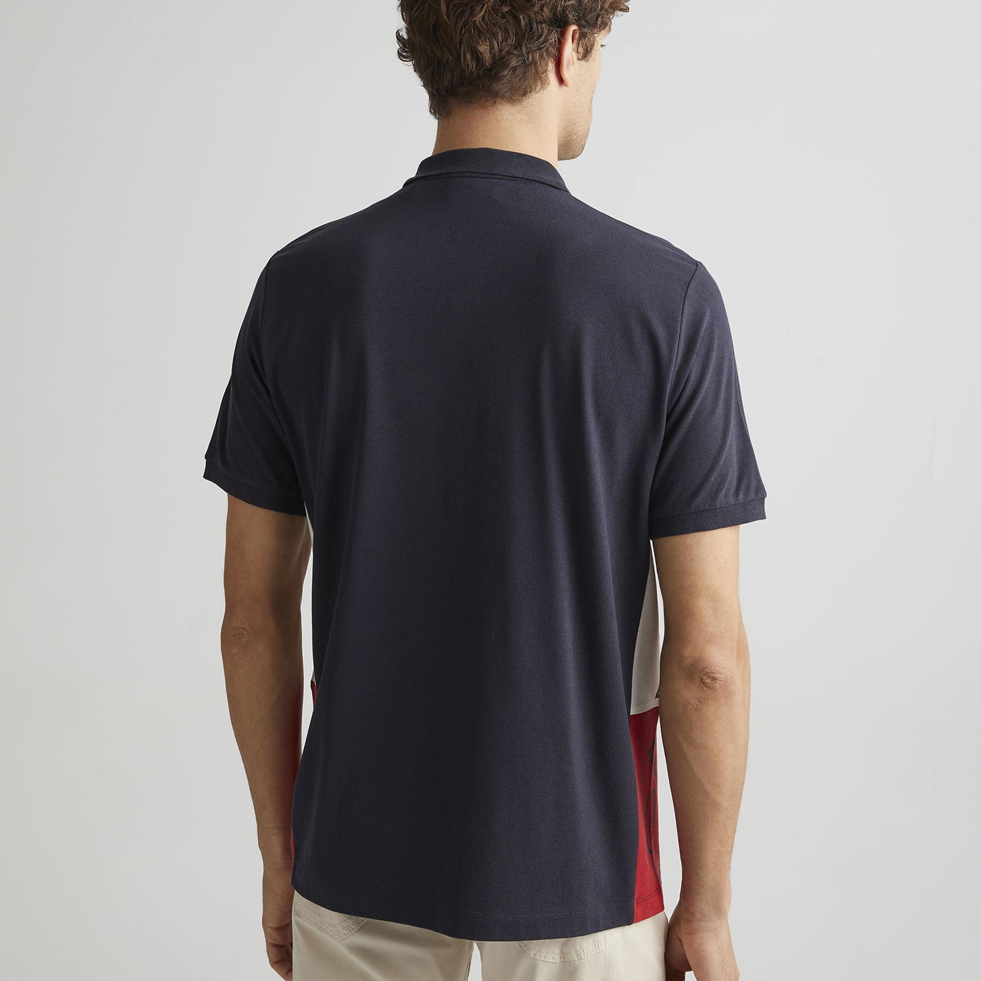 GANT Erkek Lacivert Regular Fit Renk Bloklu Polo