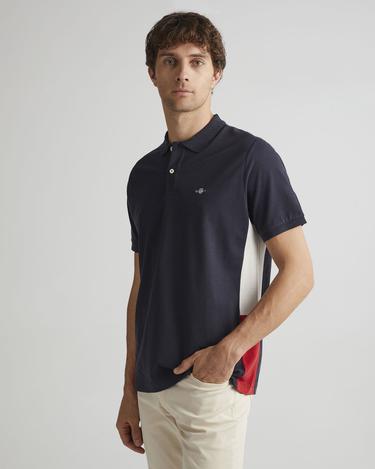  GANT Erkek Lacivert Regular Fit Renk Bloklu Polo