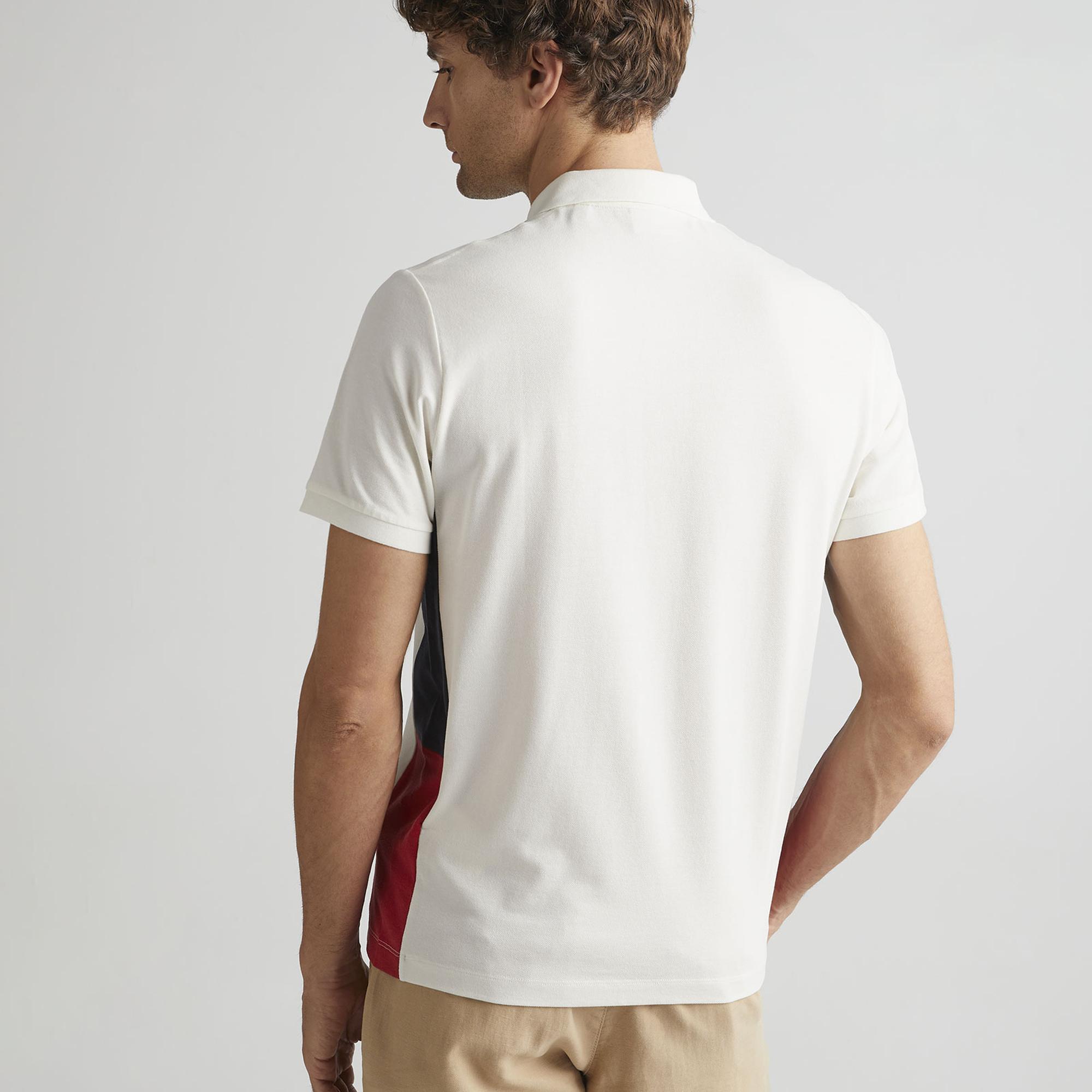 GANT Erkek Krem Regular Fit Renk Bloklu Polo