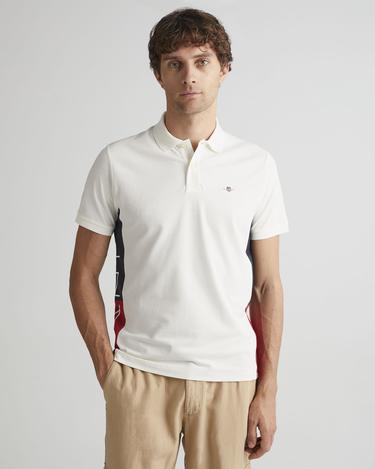  GANT Erkek Krem Regular Fit Renk Bloklu Polo