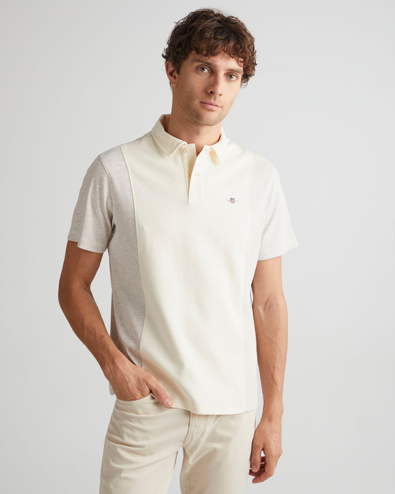  GANT Erkek Krem Regular Fit Polo