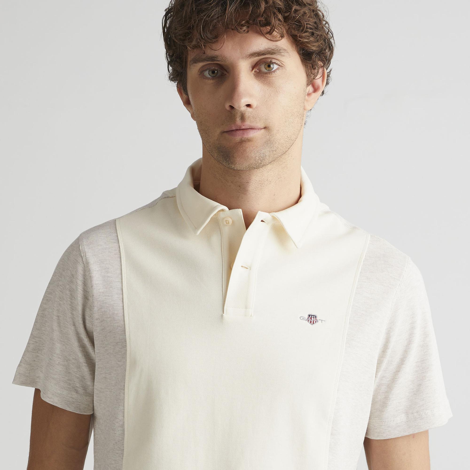 GANT Erkek Krem Regular Fit Polo