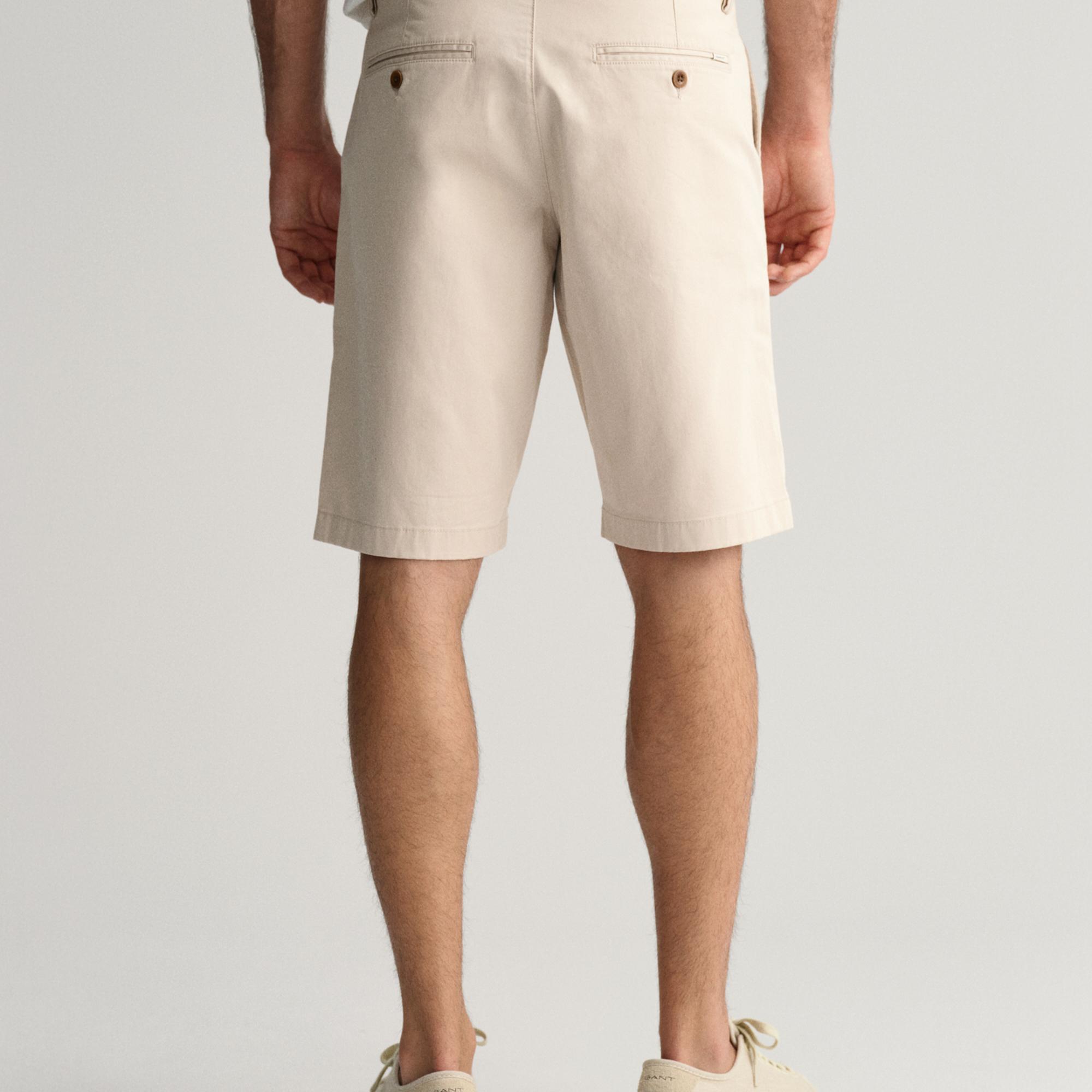 GANT Erkek Krem Relaxed Fit Chino Şort
