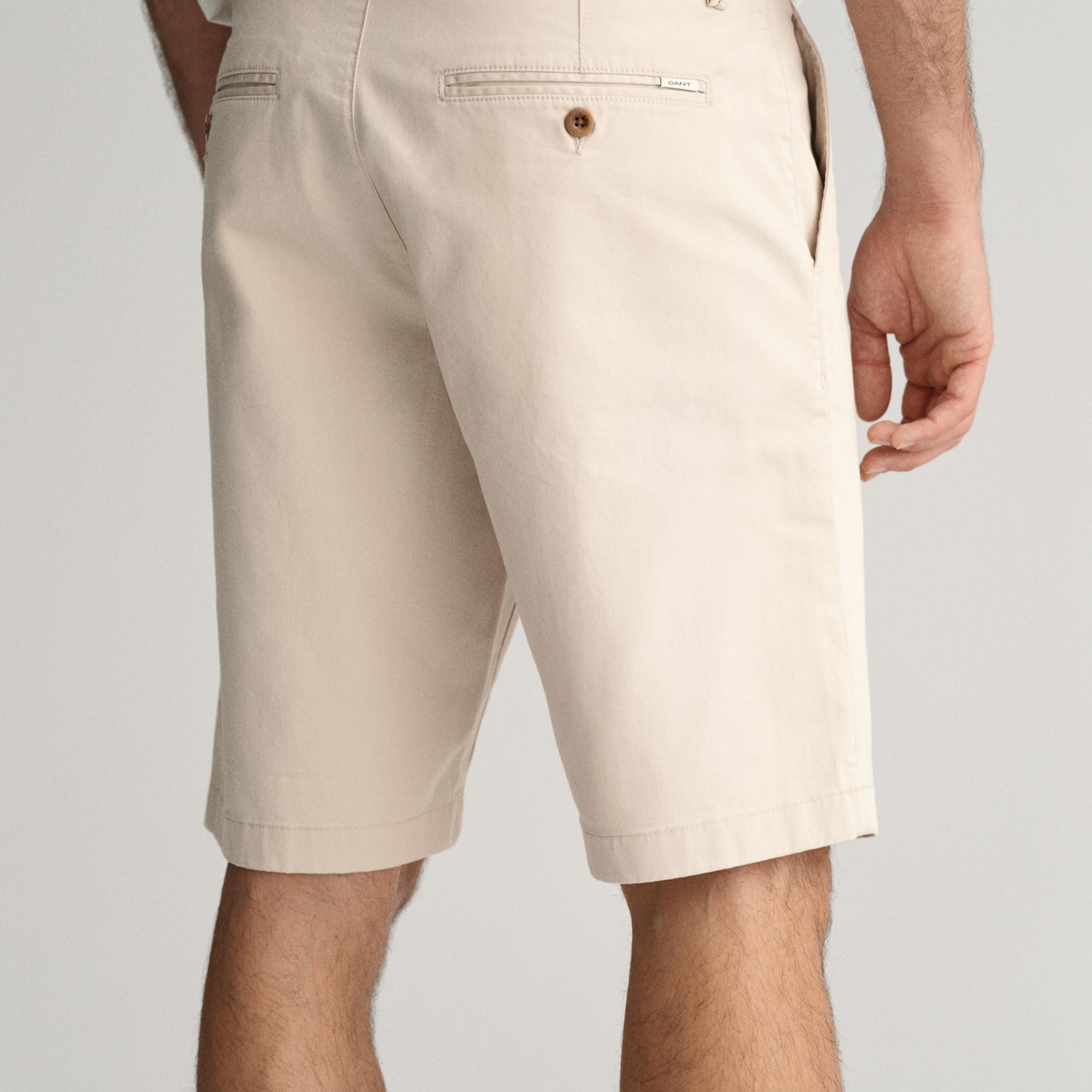 GANT Erkek Krem Relaxed Fit Chino Şort