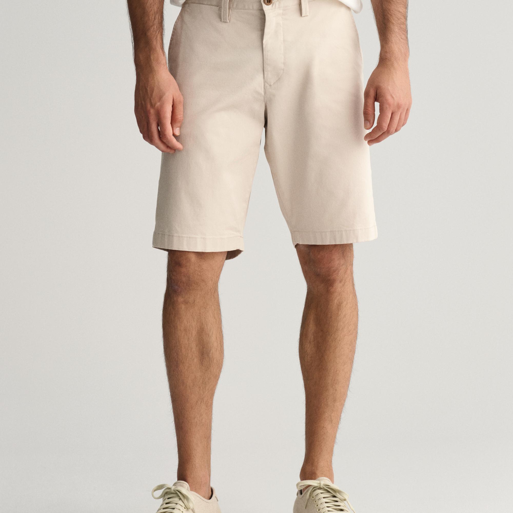 GANT Erkek Krem Relaxed Fit Chino Şort