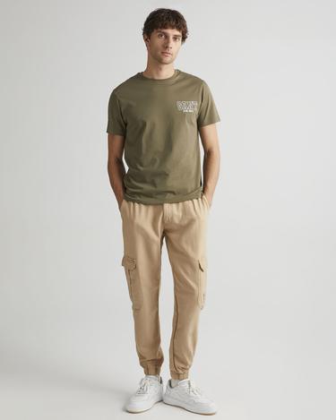  GANT Erkek Yeşil Regular Fit Bisiklet Yaka Logolu T-shirt