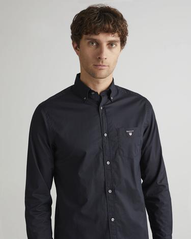  GANT Erkek Lacivert Regular Fit Düğmeli Yaka Broadcloth Gömlek