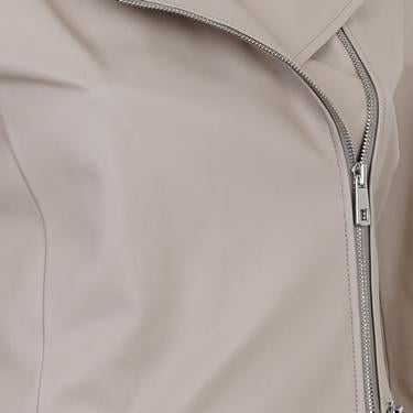  Adrina Krem Kadın Deri Trençkot