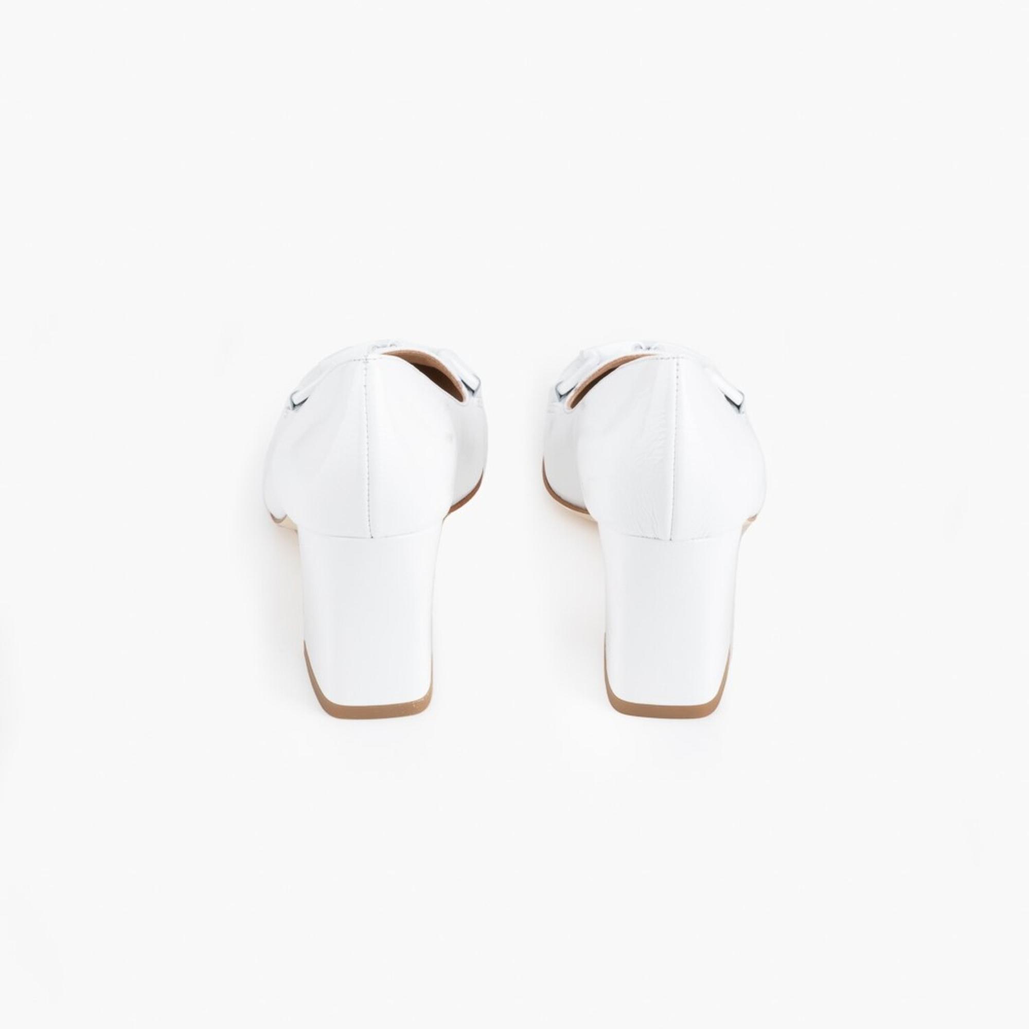 Luca Grossi Beyaz Kadın Topuklu Loafer