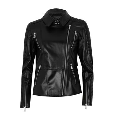  Akadia Siyah Kadın Deri Ceket