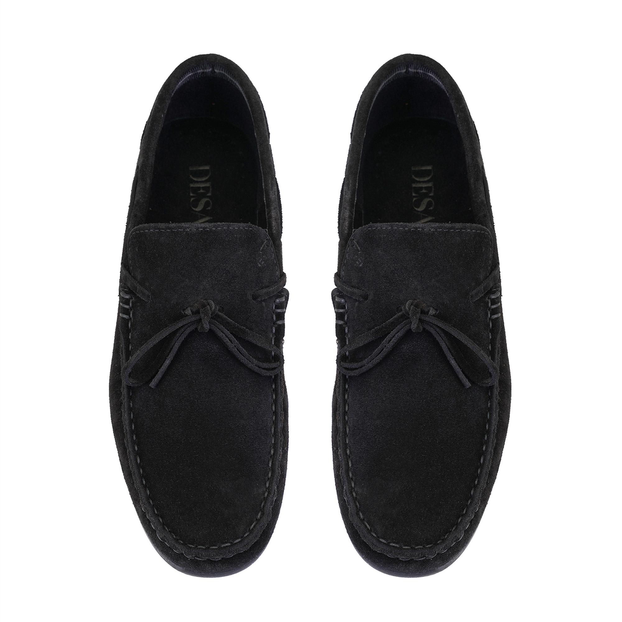 Wilhelm Siyah Erkek Süet Deri Loafer