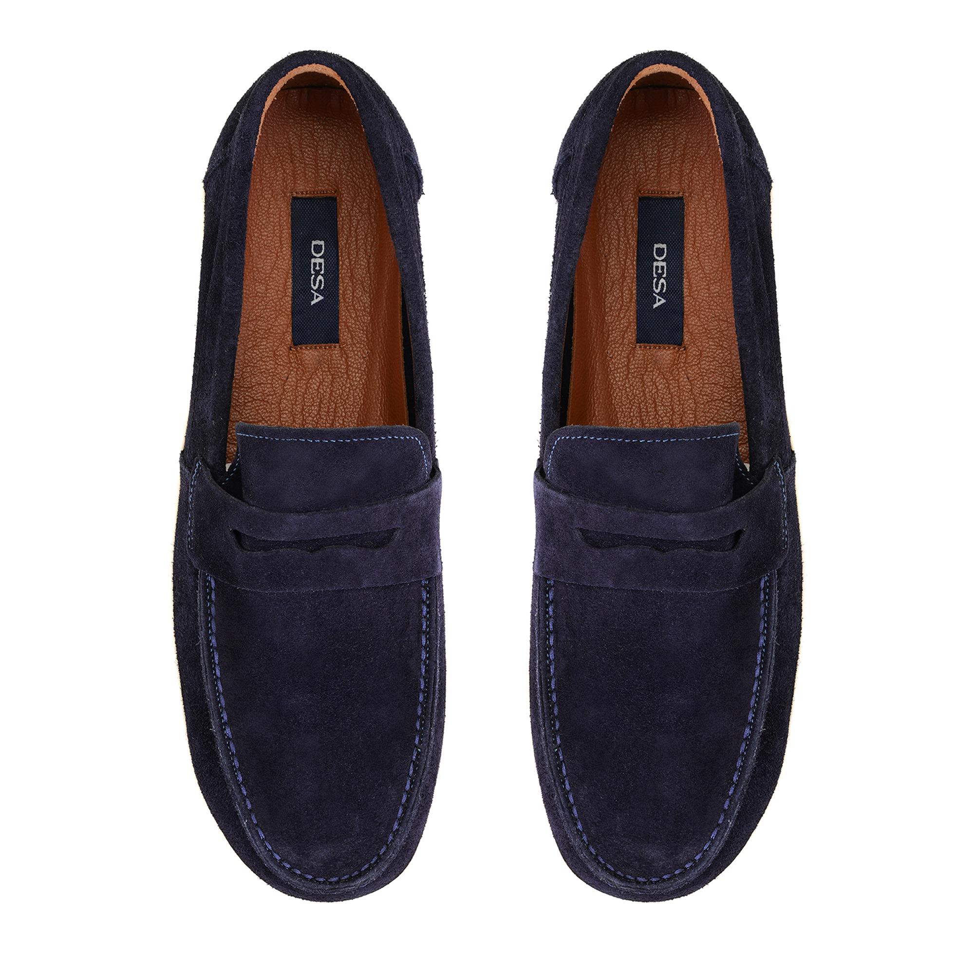 Renfred Lacivert Erkek Süet Deri Günlük Ayakkabı