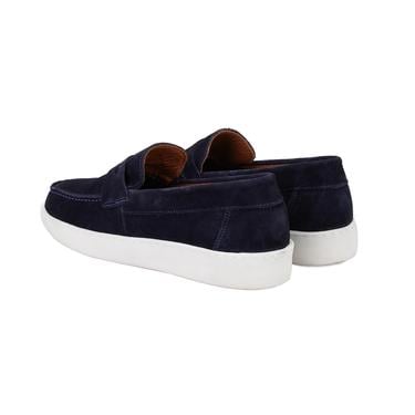  Renfred Lacivert Erkek Süet Deri Günlük Ayakkabı