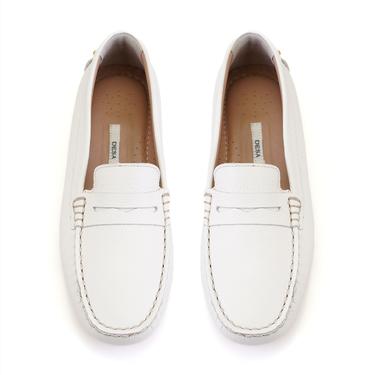  Kadın Beyaz Deri Loafer