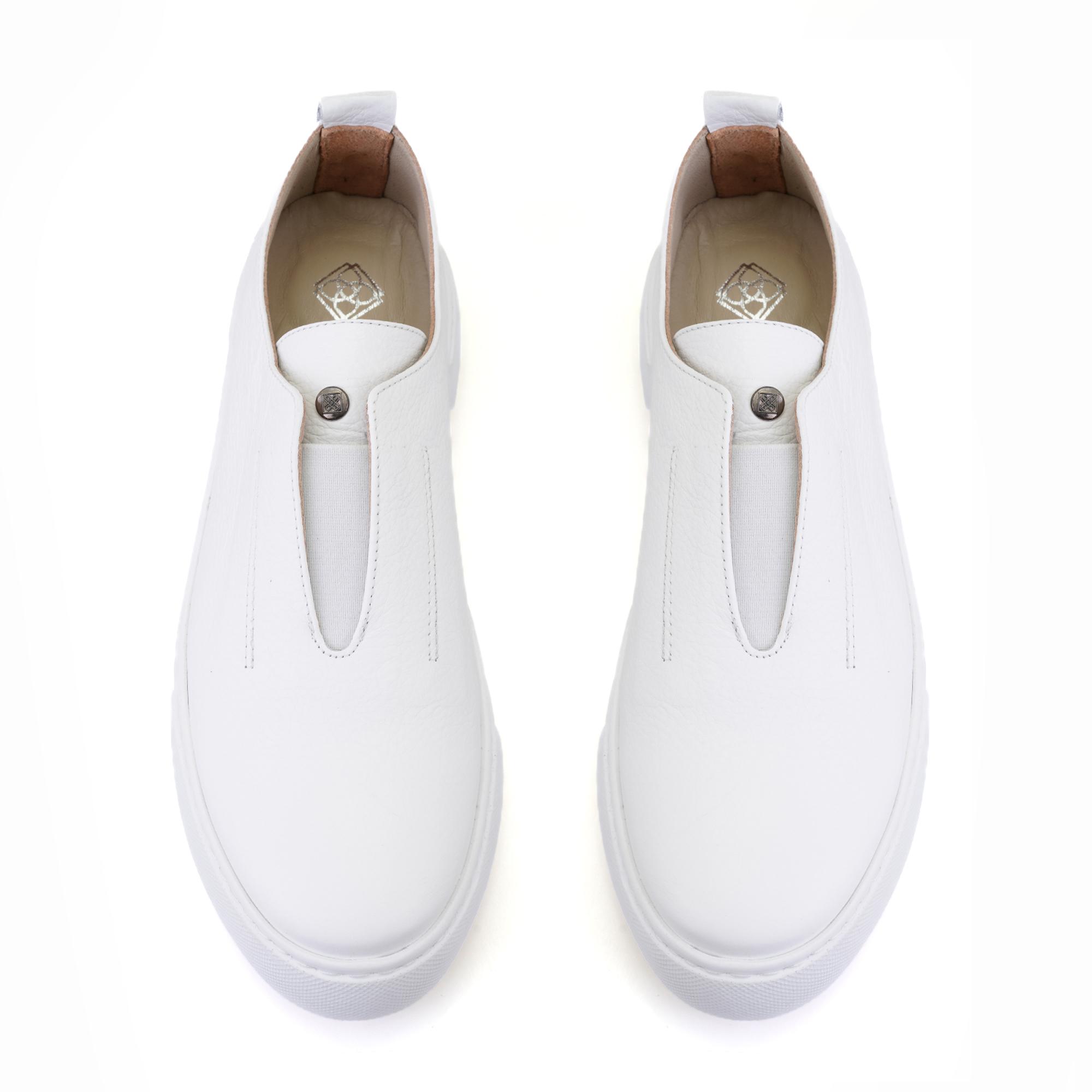 Kadın Beyaz Deri Spor Ayakkabı