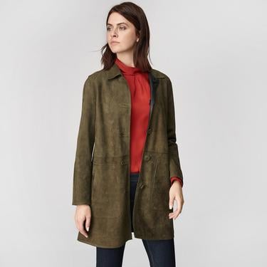  Simonetta Kadın Çift Taraflı Deri Pardösü