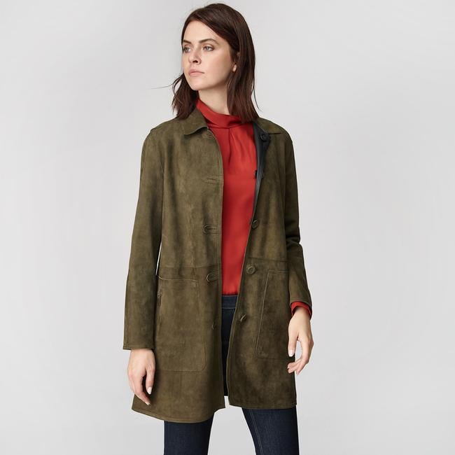  Simonetta Kadın Çift Taraflı Deri Pardösü