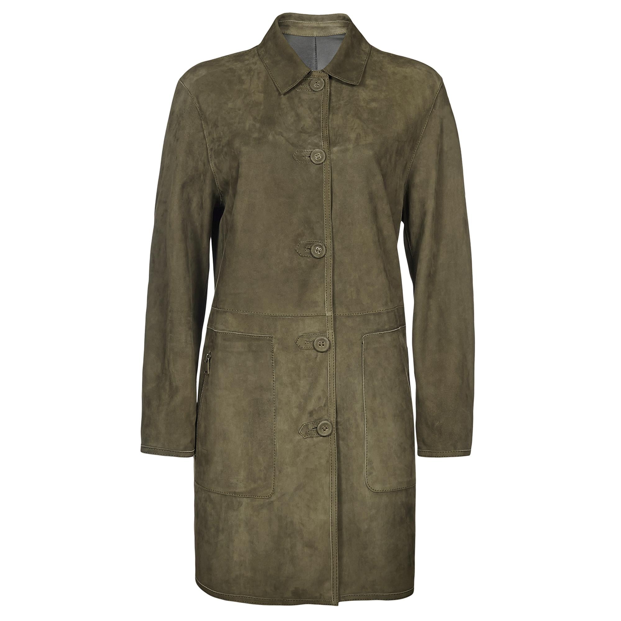 Simonetta Kadın Çift Taraflı Deri Pardösü