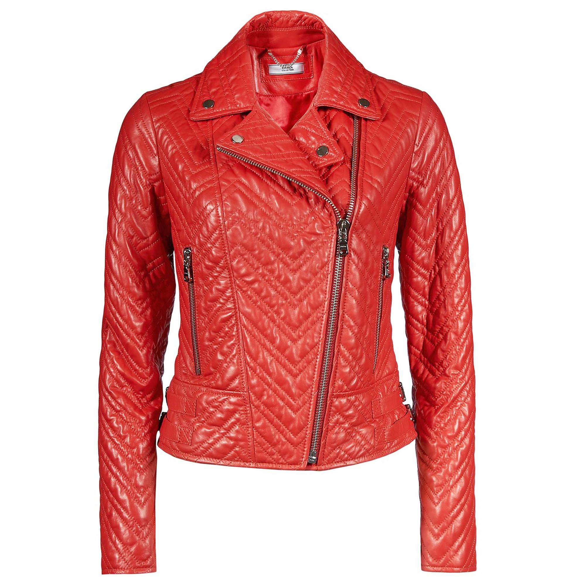 Riccarda Kadın Deri Biker Mont