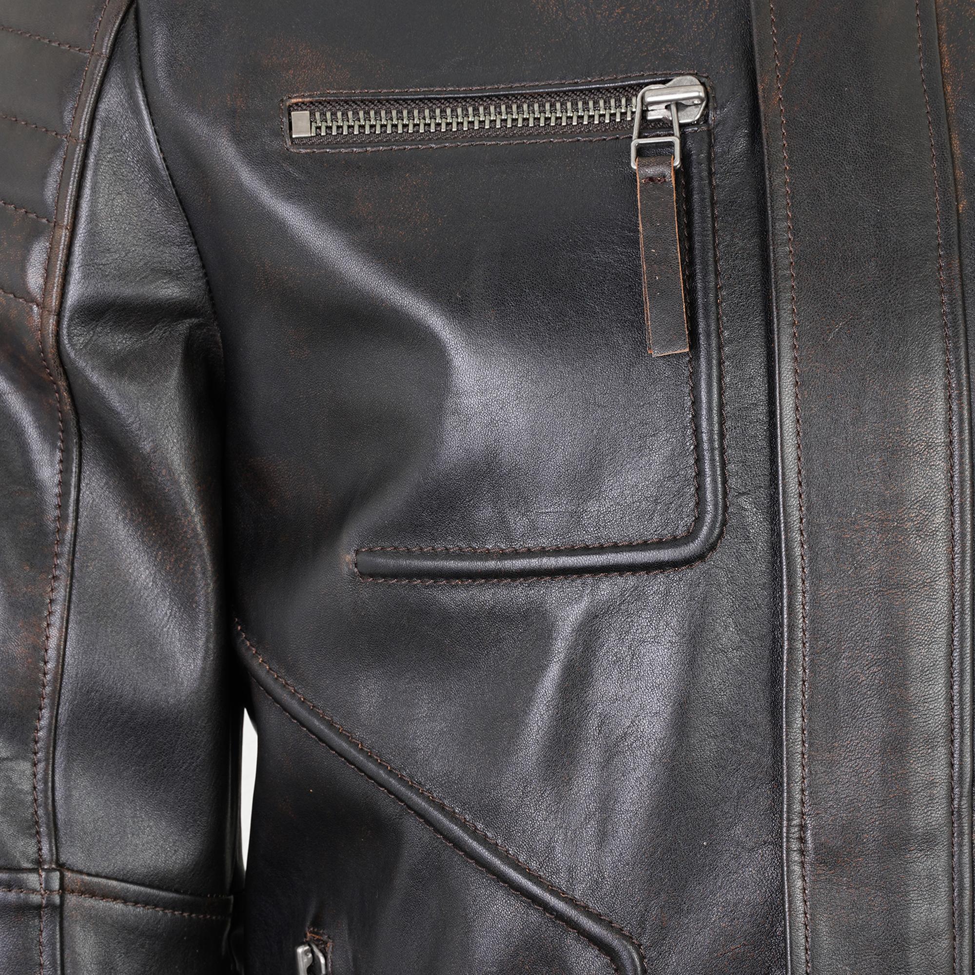 Nancy Vintage Erkek Deri Mont