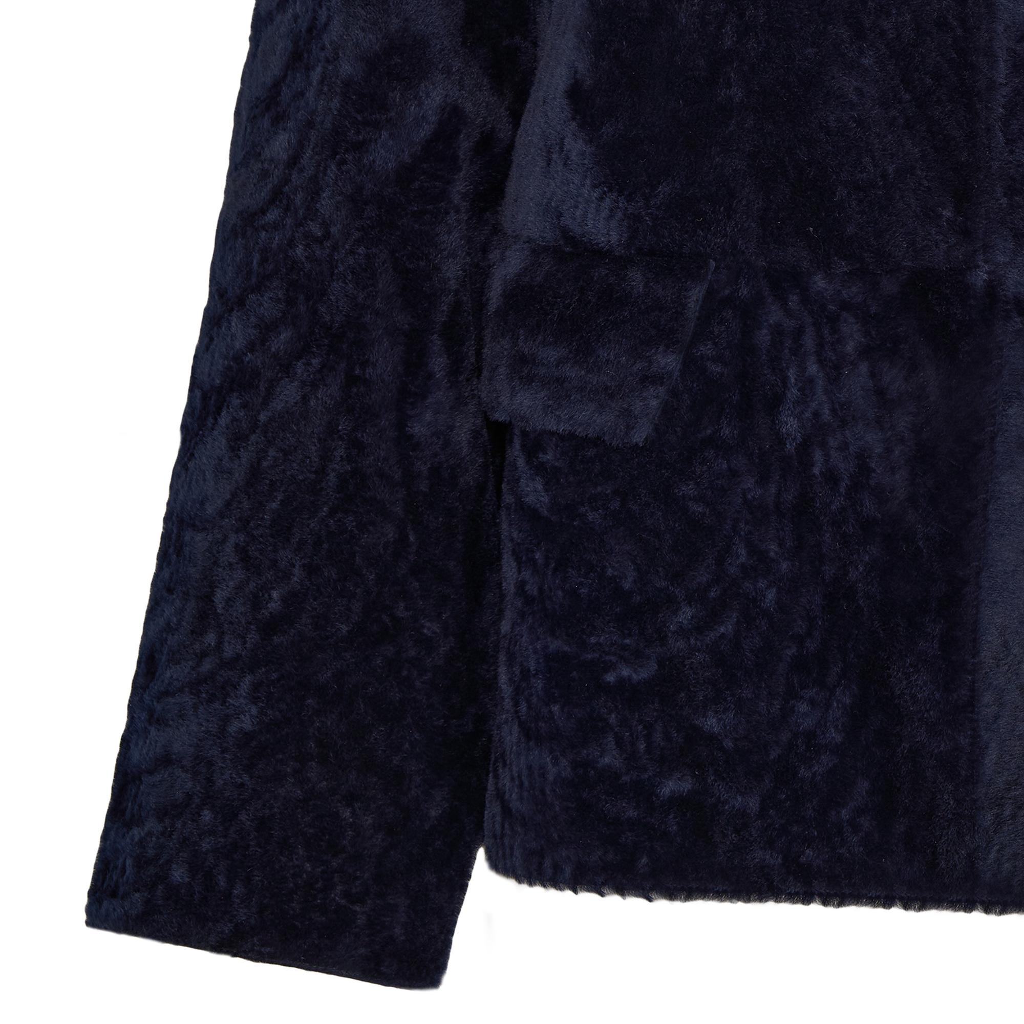 Sarah Mavi Kadın Kürk Kaban