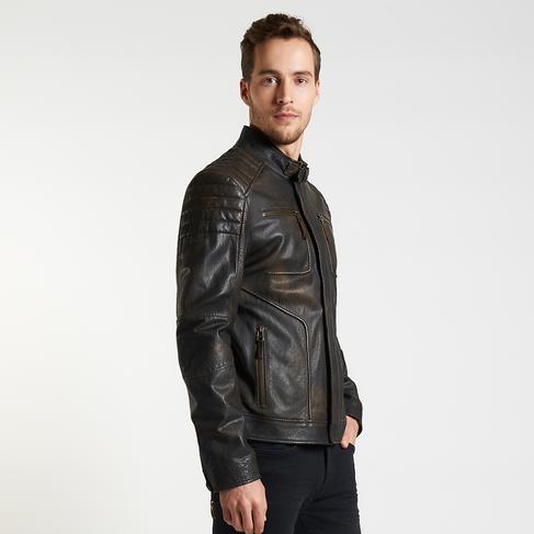  Nancy Vintage Erkek Deri Mont