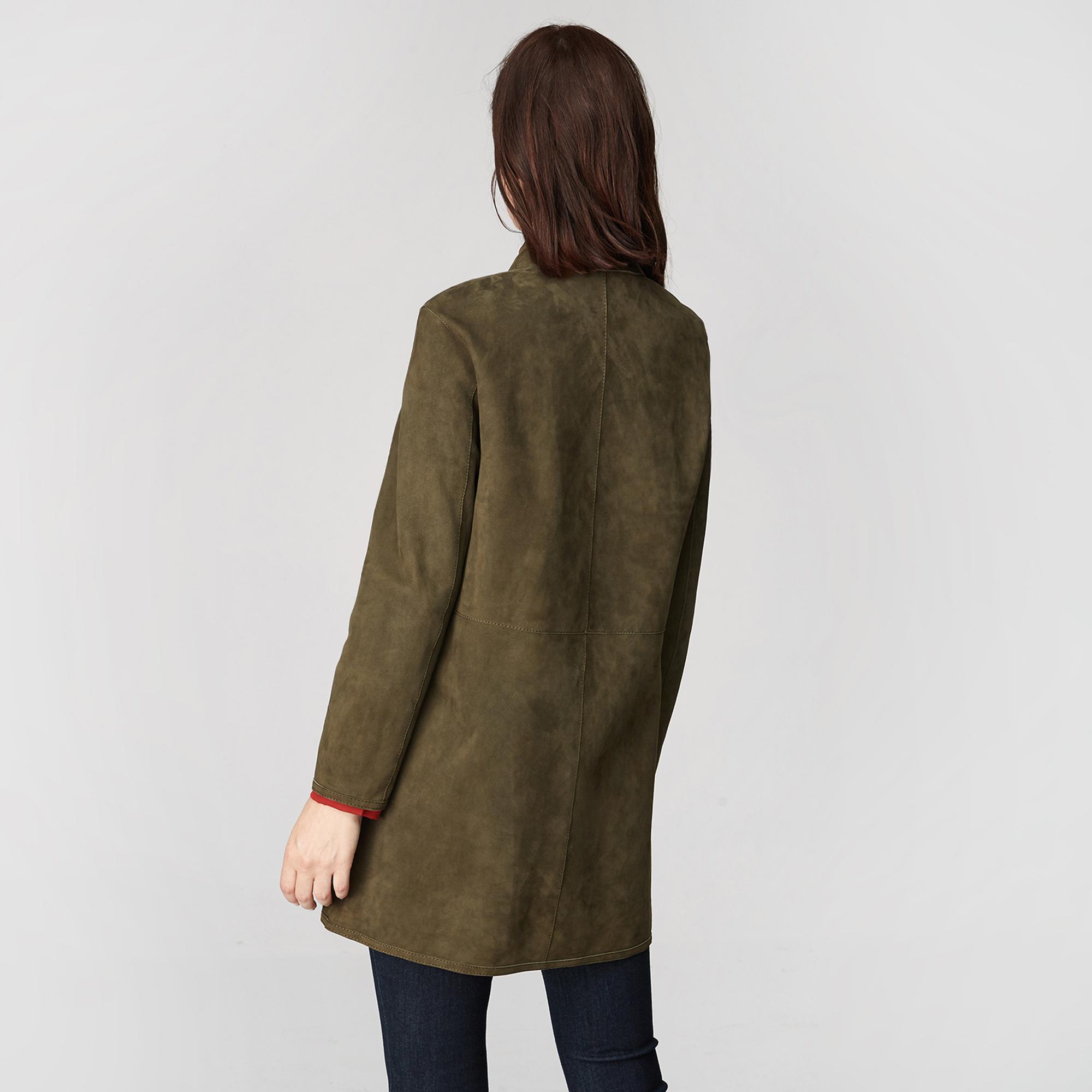 Simonetta Kadın Çift Taraflı Deri Pardösü