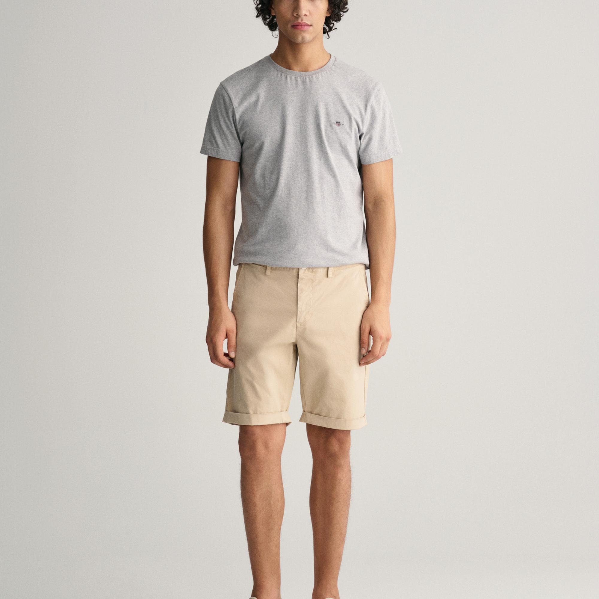 GANT Erkek Krem Regular Fit Şort