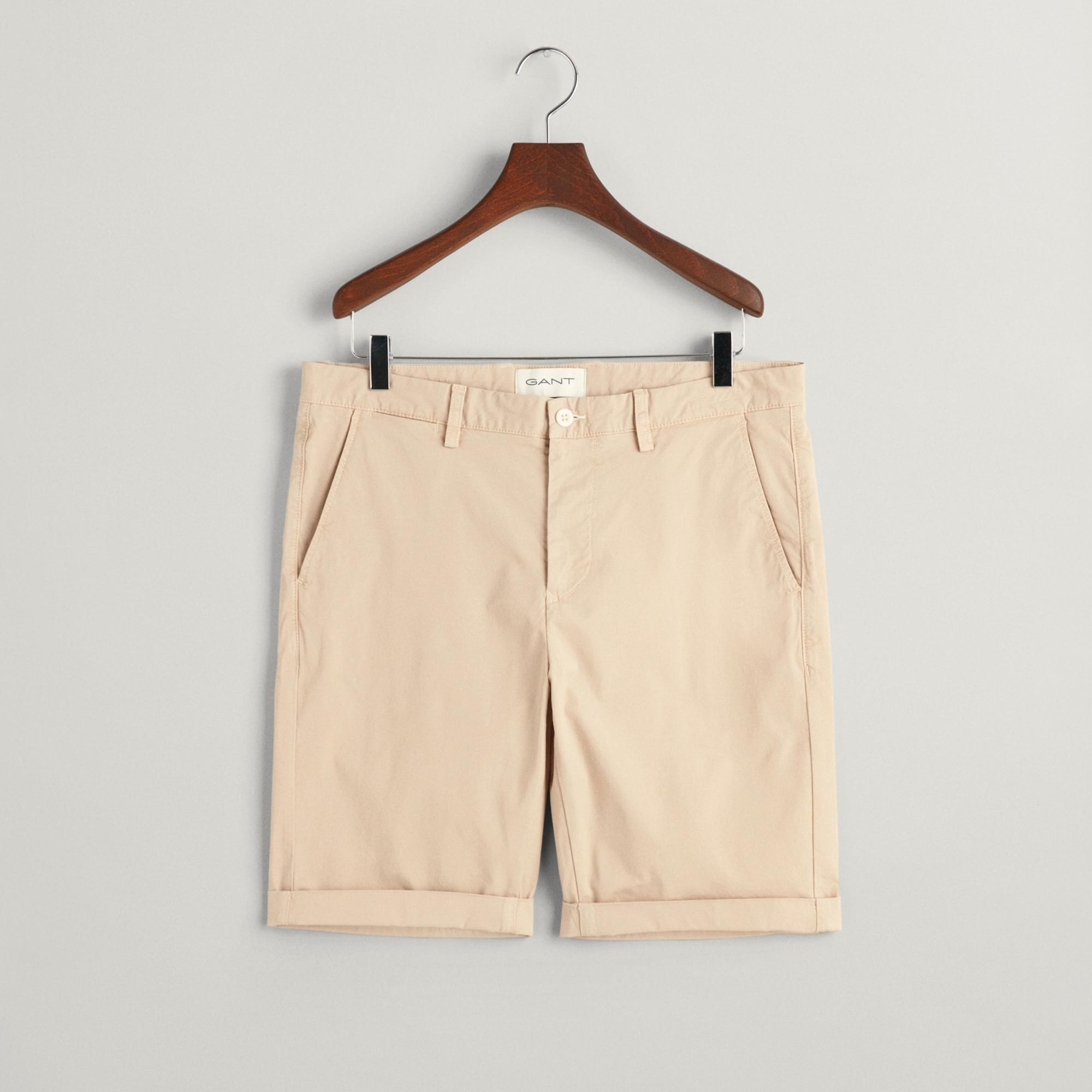 GANT Erkek Krem Regular Fit Şort