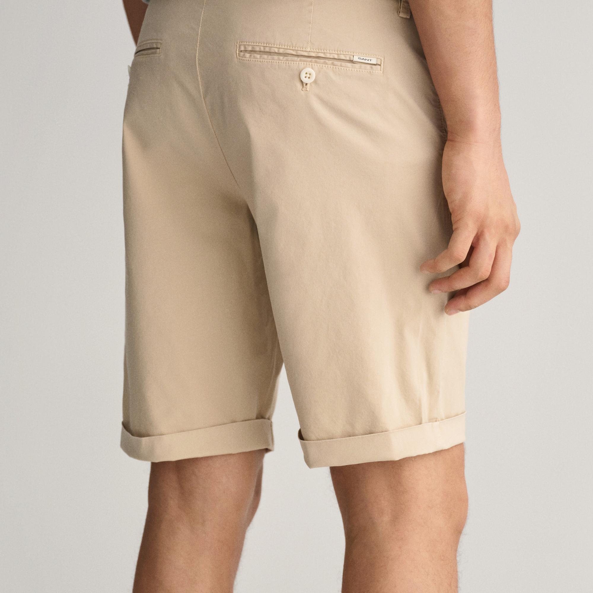 GANT Erkek Krem Regular Fit Şort