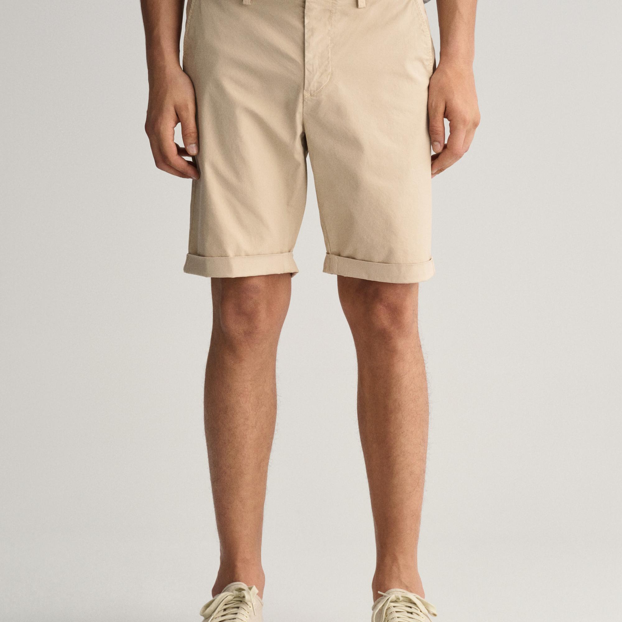 GANT Erkek Krem Regular Fit Şort