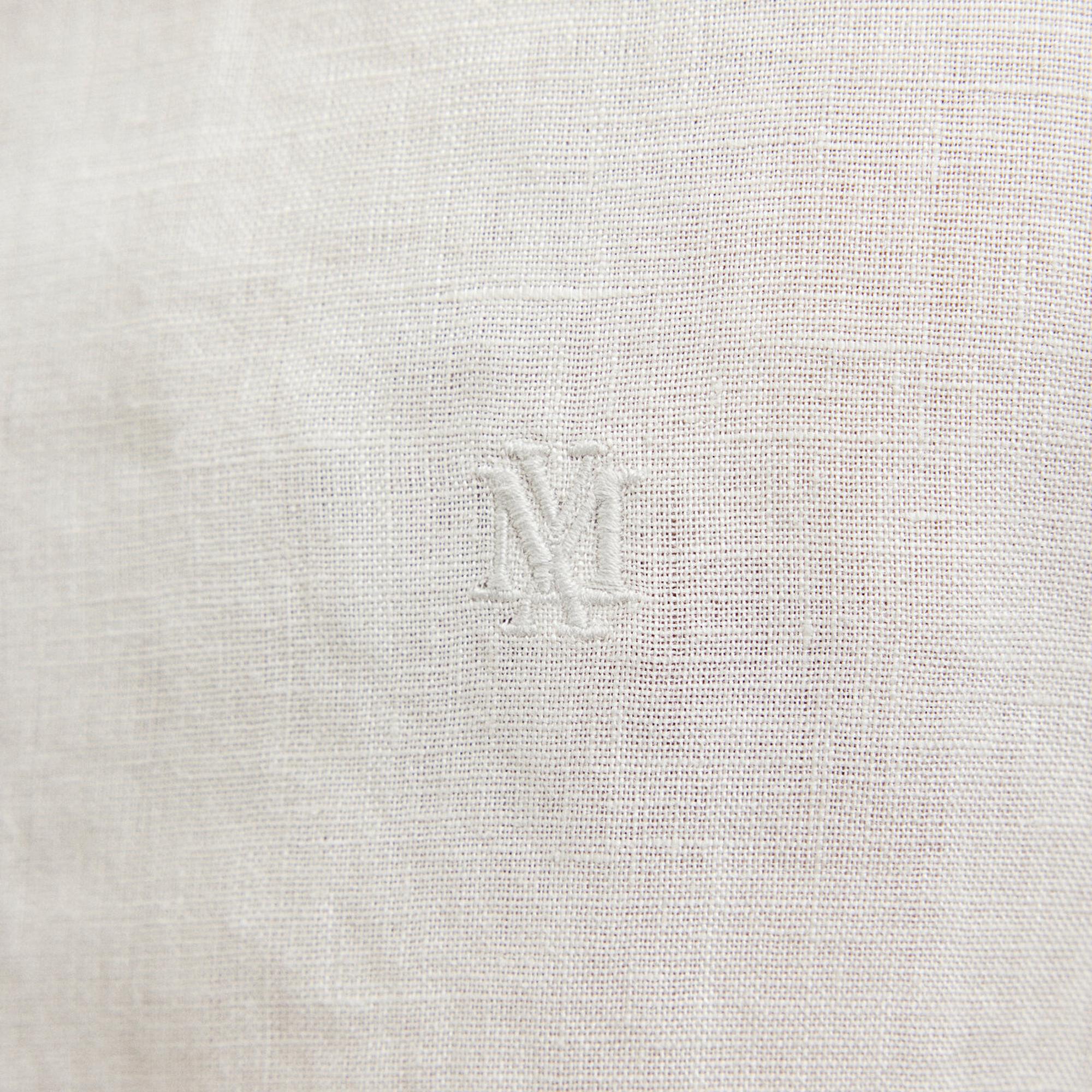 Mavi Bej Keten Gömlek Slim Fit / Dar Kesim 021190-70144