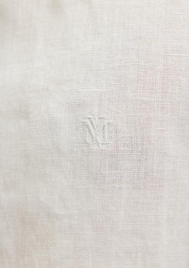  Mavi Bej Keten Gömlek Slim Fit / Dar Kesim 021190-70144