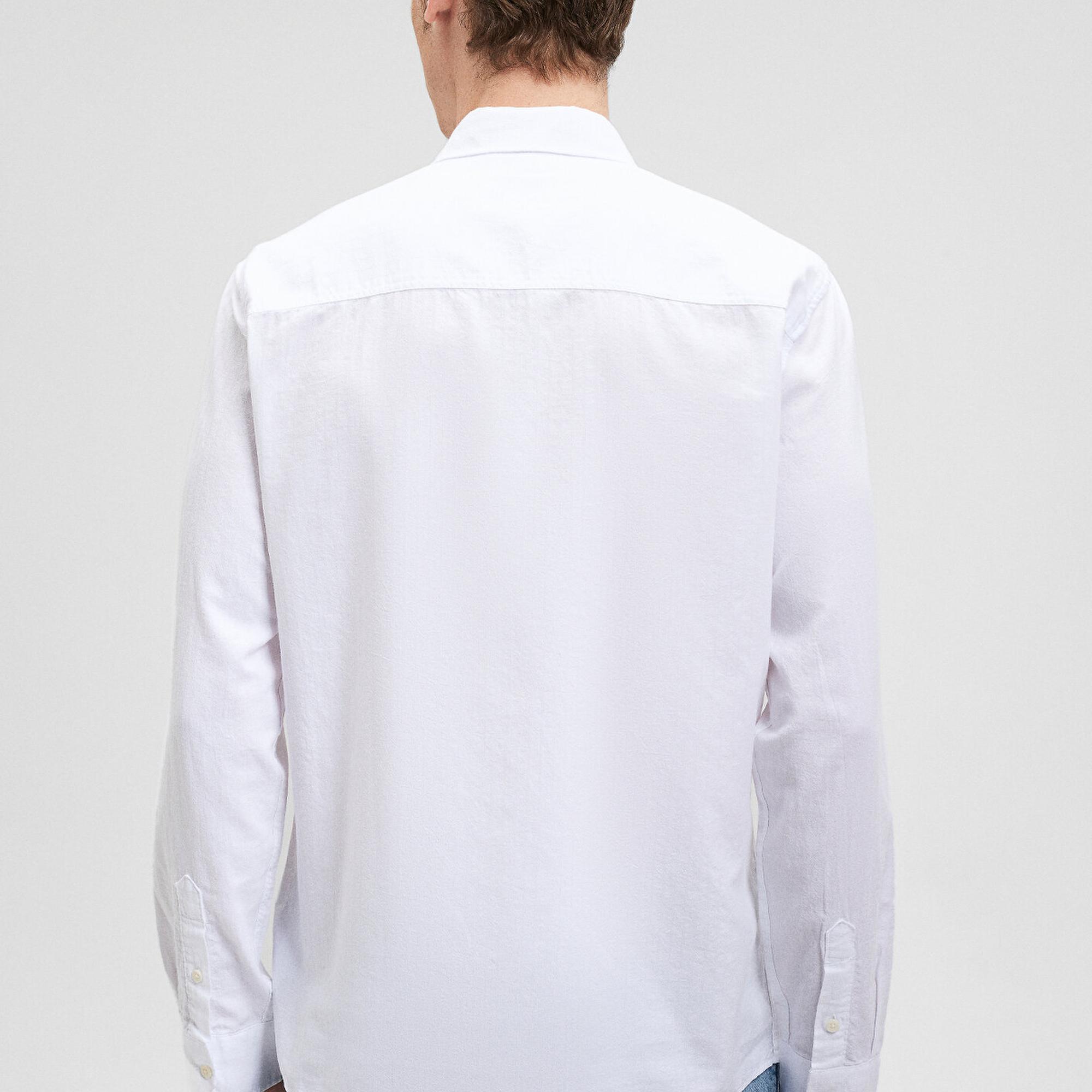 Mavi Beyaz Gömlek Slim Fit / Dar Kesim 0211030-620