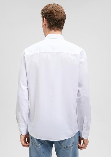  Mavi Beyaz Gömlek Slim Fit / Dar Kesim 0211030-620