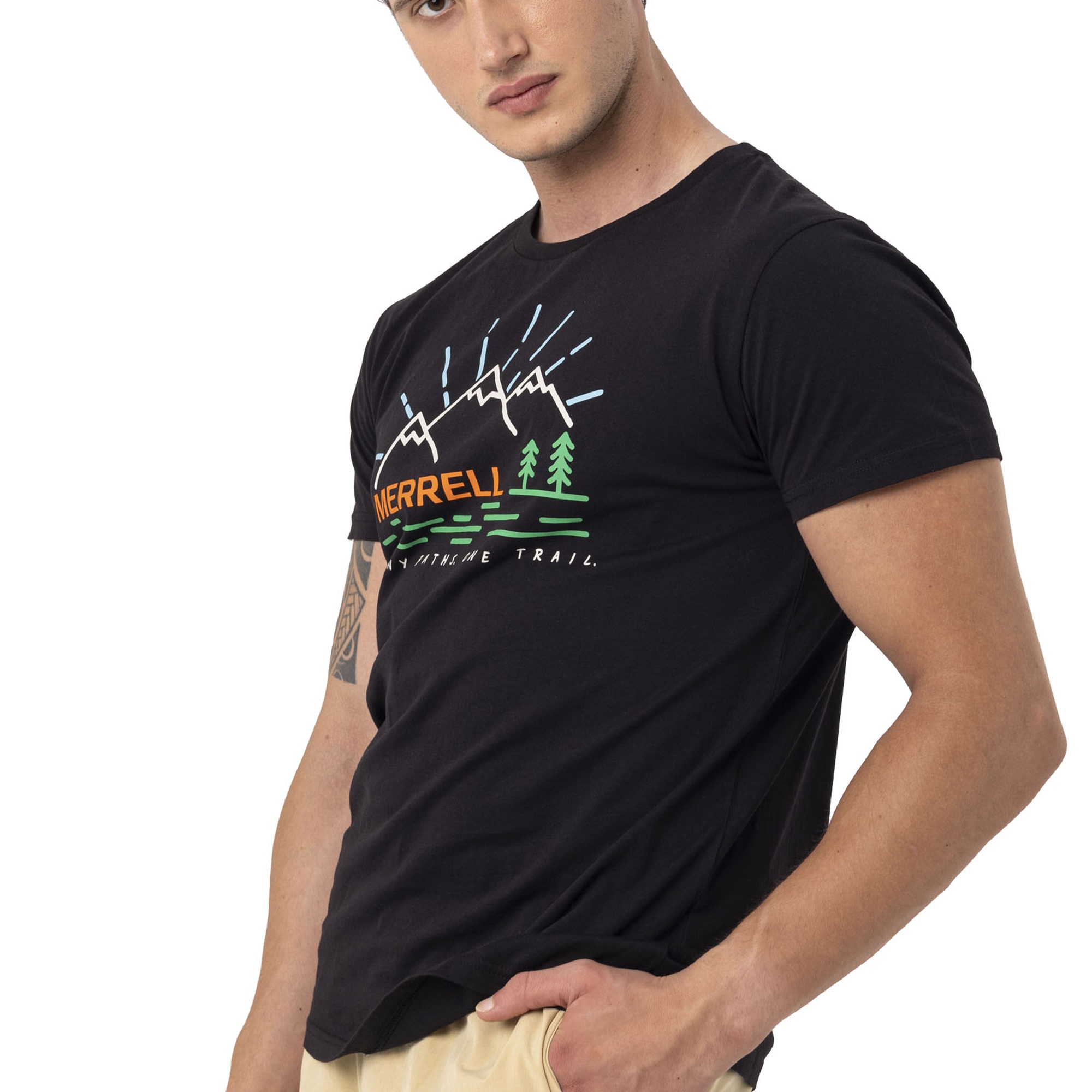 Merrell Tobi Erkek Siyah Tişört