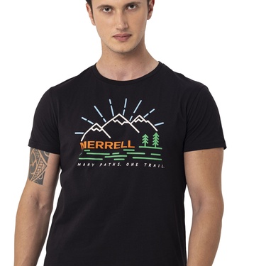  Merrell Tobi Erkek Siyah Tişört