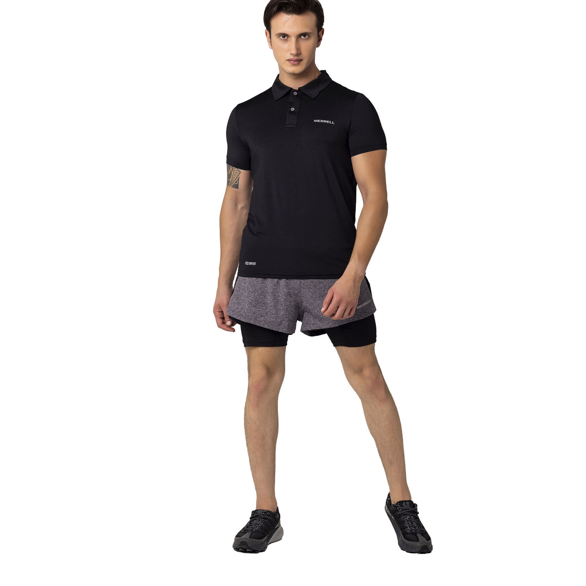 Merrell Pace Erkek Siyah Polo Tişört