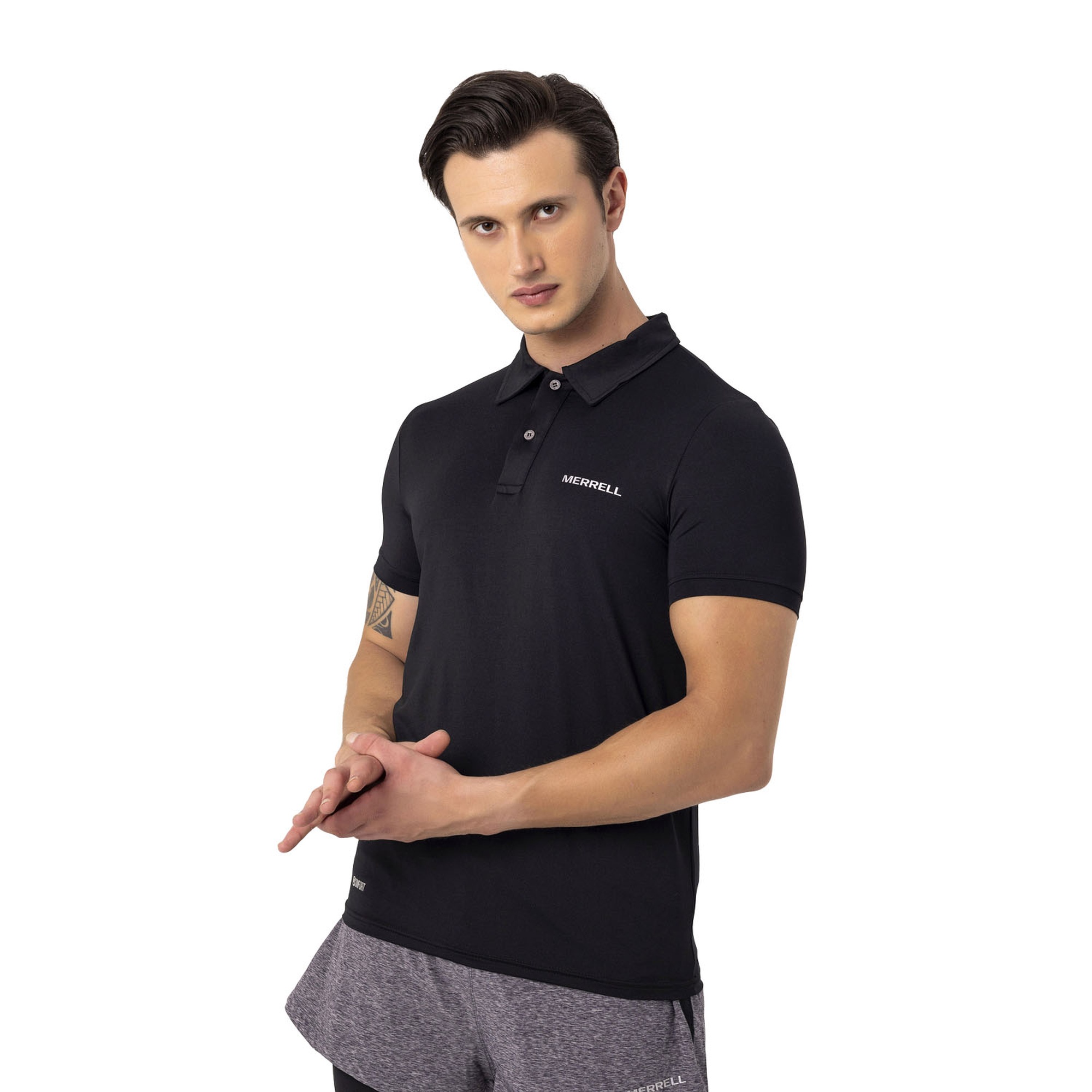 Merrell Pace Erkek Siyah Polo Tişört