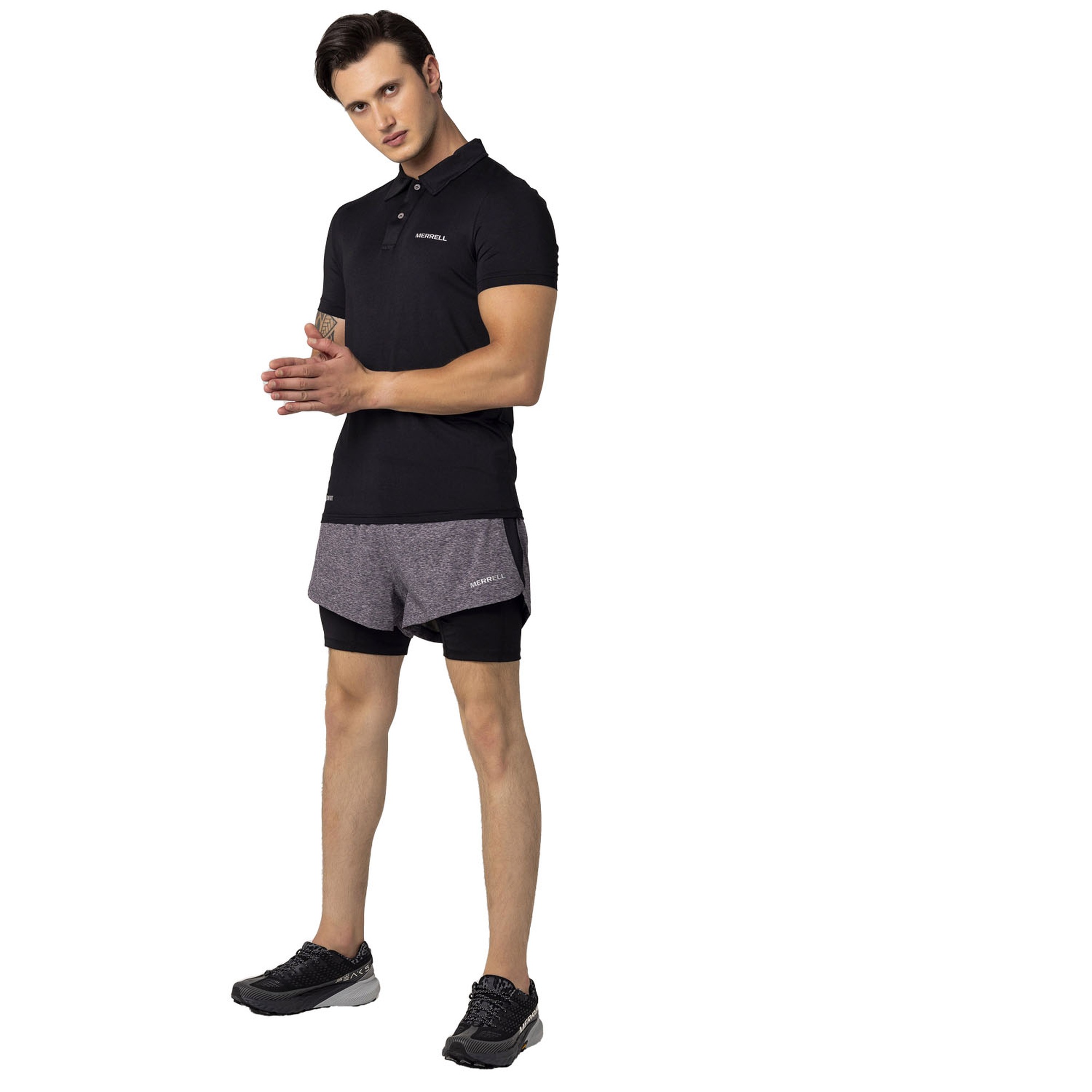 Merrell Pace Erkek Siyah Polo Tişört