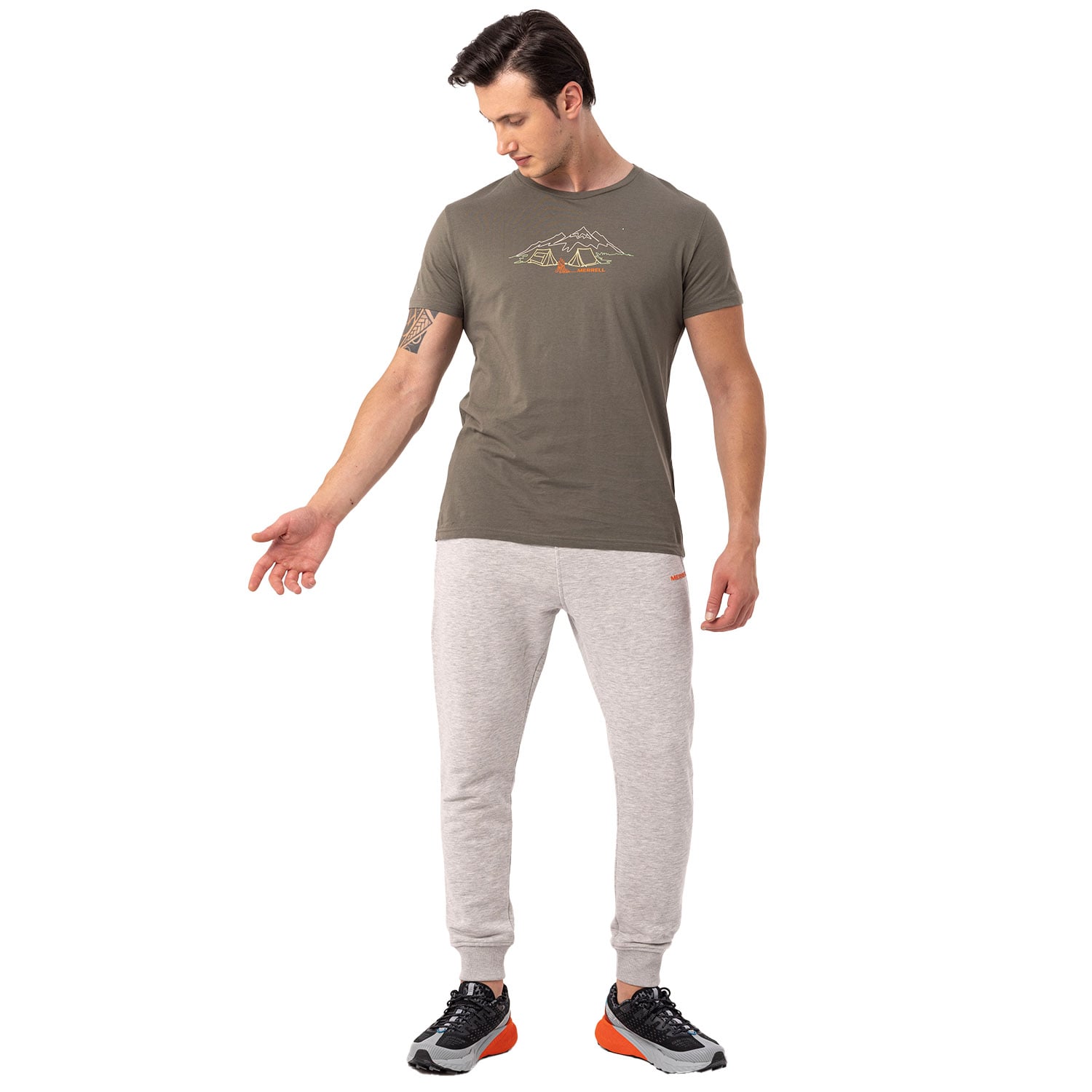  Merrell Tamp Erkek Yeşil Tişört