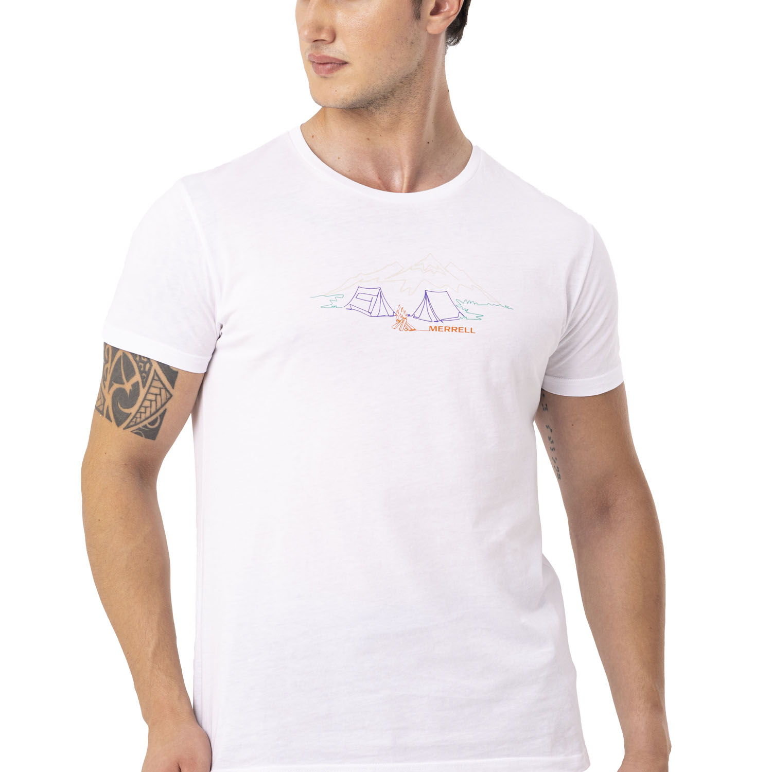  Merrell Tamp Erkek Beyaz Tişört