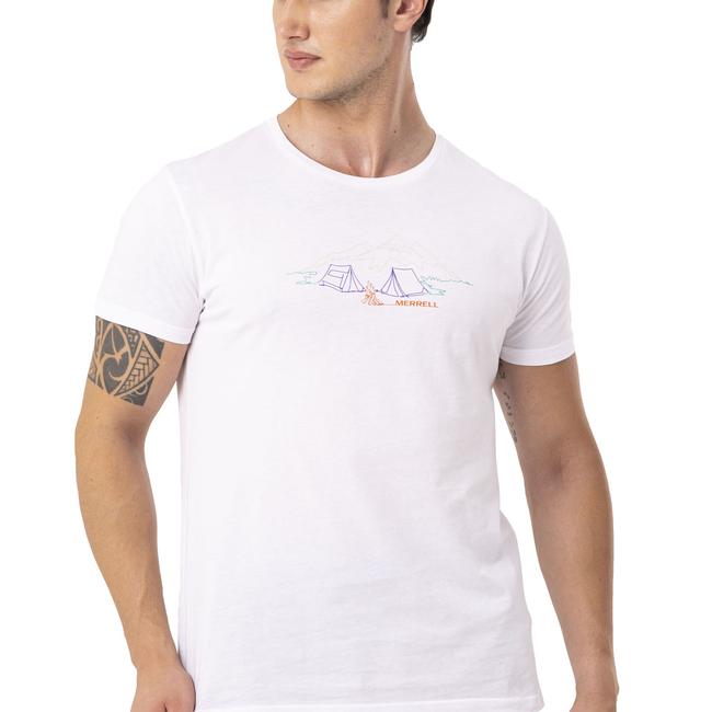  Merrell Tamp Erkek Beyaz Tişört