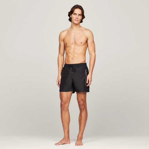  Tommy Hilfiger Medium Drawstring Erkek Siyah Mayo Şort