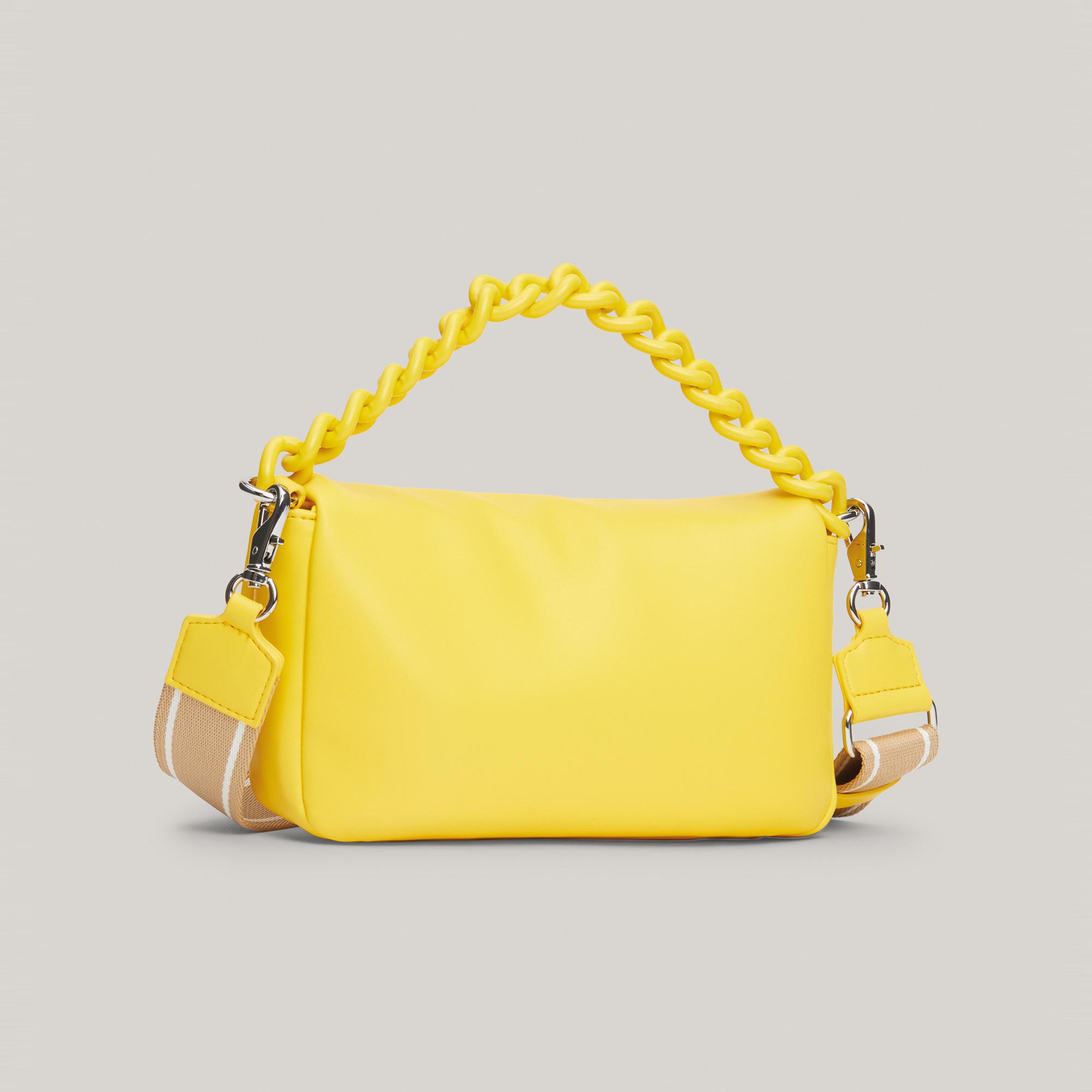 Tommy Jeans City-Wide Flap Kadın Sarı Omuz Çantası