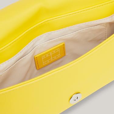  Tommy Jeans City-Wide Flap Kadın Sarı Omuz Çantası