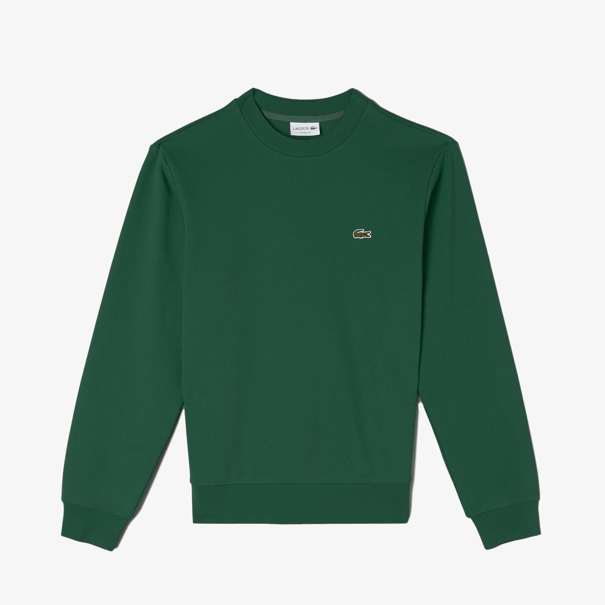 Lacoste Erkek Classic Fit Bisiklet Yaka Koyu Yeşil Sweatshirt